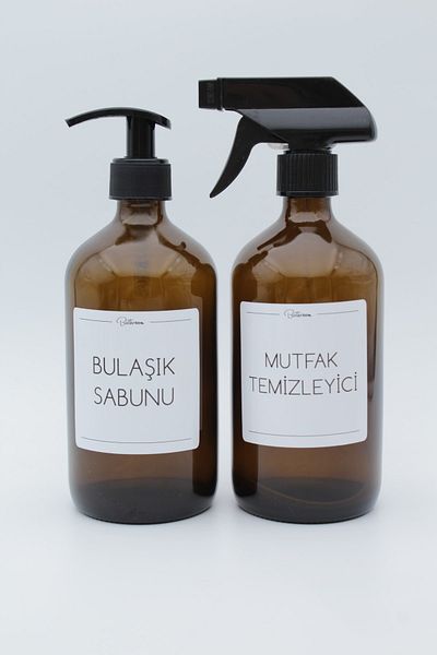 zezedesing Amber Glass Σαπούνι Πιάτων-Καθαριστικό Κουζίνας Μπουκάλι 500ml