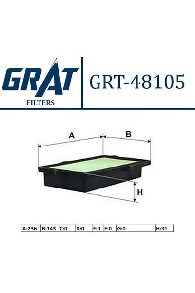 GRAT 48105 Swift Iii Air Filter - 05-1.6 Compatible