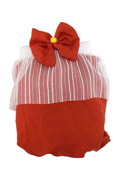 Hedicaret Luxury Bird Cage Tulle Large Size Orange Cage Tulle L