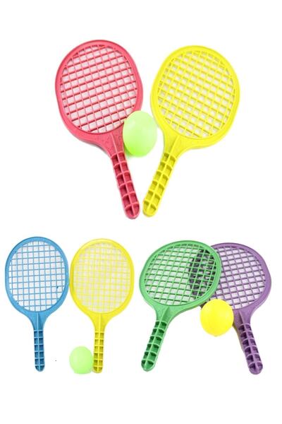 Hyd Oyuncak 10'lu Set Plastik Raket Karne Hediyesi Okul Öncesi Hediyelik 16 Cm Mini Boy Tenis Raketi