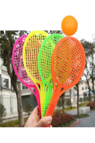 Hyd Oyuncak 10'lu Set Plastik Raket Karne Hediyesi Okul Öncesi Hediyelik 16 Cm Mini Boy Tenis Raketi