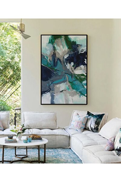 Markazip Siyah Metal Çerçeveli Kanvas Tablo 70x100cm P012-k2