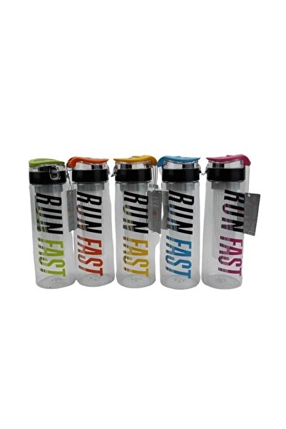 Modellino Detoks Şeffaf Matara Run Fast Piano Tritan Suluk 700ml - Sarı Kapak