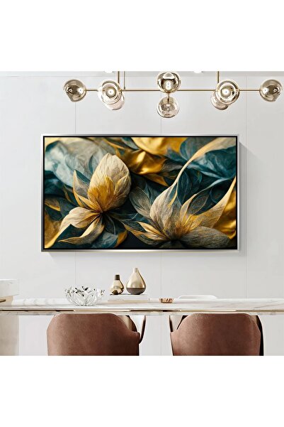 Markazip 70x120cm Gümüş Metal Çerçeveli Kanvas Tablo Tlh29-k