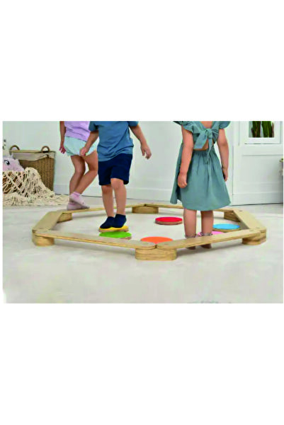 wudie Ahşap Denge Kirişi, Denge Tahtası, Çocuk Aktivite Oyuncağı Wood Balance Beam