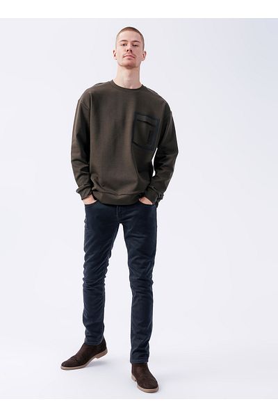 GMG FIRENZE Anthracite Color Regular Waist Men's Trousers