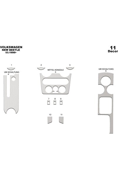 meriç cockpit design قطع غيار ميريك® فولكس واجن نيو بيتل توربيدل الأمامية من ...