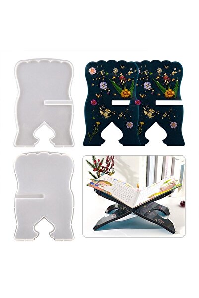 Getshop Epoksi Rahle Silikon Kalıbı Kitap Standı Çift