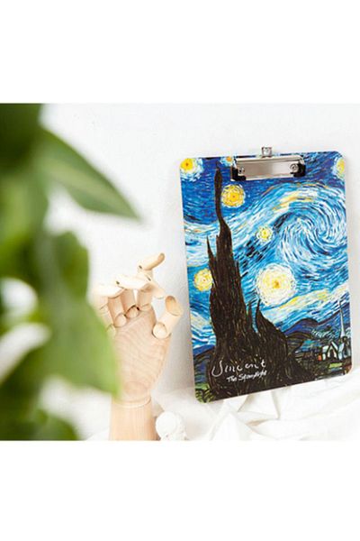 Vox Art Painting Pad Drawing Board with Clip - Van Gogh Secretarial - A4