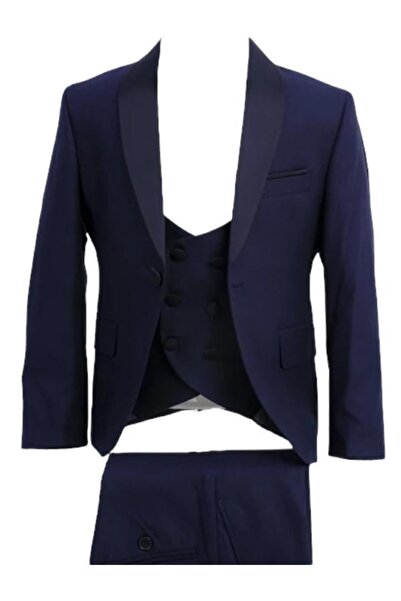 Doctor Boy's 3-Piece Satin Collar Single Button Tuxedo Suit
