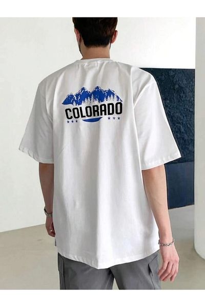 AFROGİYİM Ανδρικό μπλουζάκι Colorado Printed Oversize
