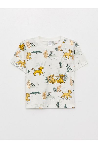 LC Waikiki Chlapecké tričko a šortky s krátkým rukávem Lion King s potiskem, 2 kusy