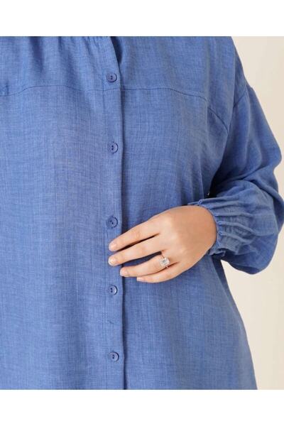 modasindoma Жіноча ребриста сорочка з льону