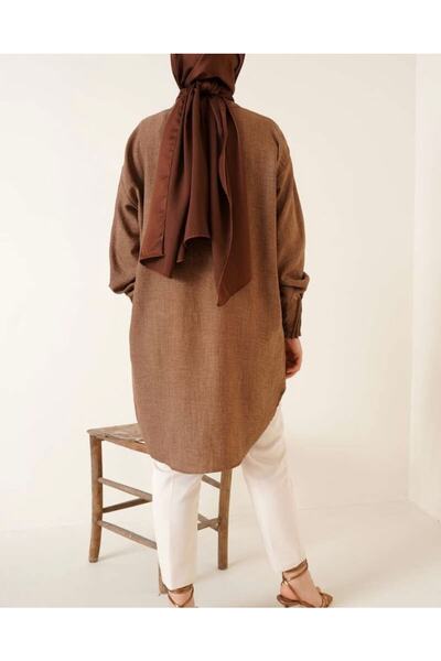 YILMAZBARMAZ Γυναικείο λινό πουκάμισο με λαβή