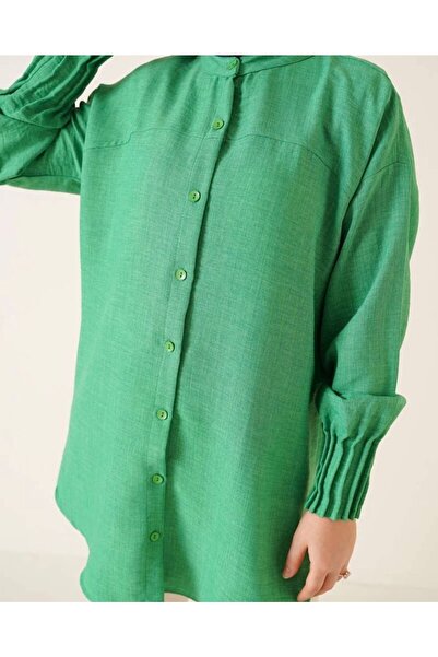 YILMAZBARMAZ Γυναικείο λινό πουκάμισο με ραβδώσεις