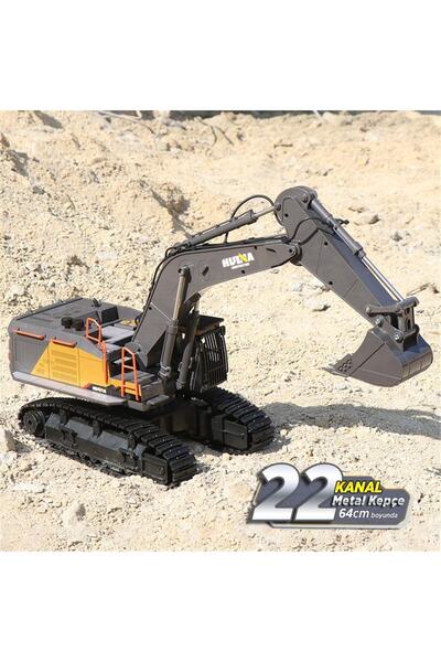 Huina 1/14 Yüksek Kalite 22 Kanal Rc Model Metal Kepçeli Ekskavatör Kazıcı Uz...
