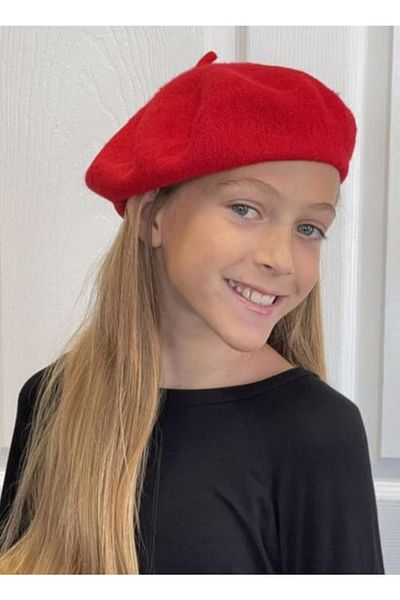 Shopiolog French Painter Beret for Girls 10-16 Years Old