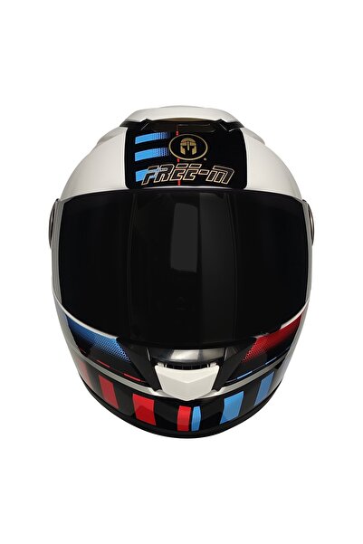 Free-M Fr-913 Fullface Güneş Vizörlü Ve Renkli Camlı Kask