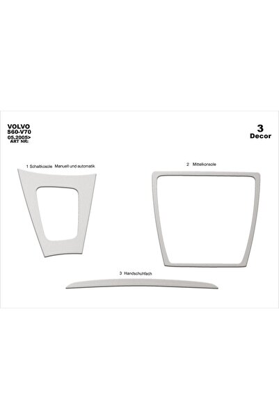 meriç cockpit design ميريتش ®   فولفو S60 / V70 توربيدو أمامي مطلي بالألمنيوم...