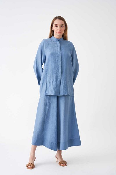 Mevra Modal Trouser Skirt Indigo