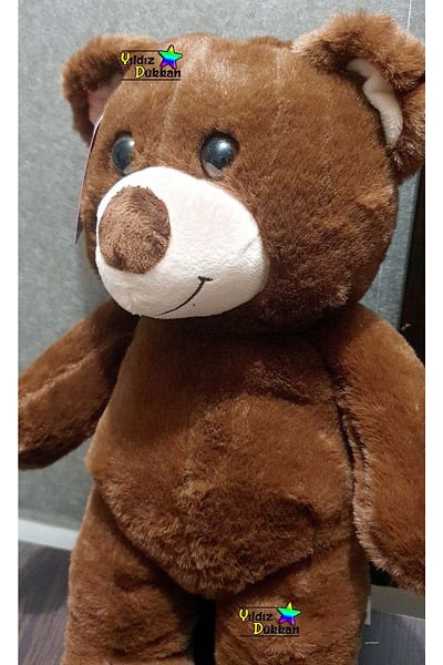 YıldızDükkan Plush Bear Toy Teddy Bear Brown Big Bear 40 cm Best Gift Sleeping Companion