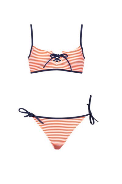 Kom Striped Girl's Bikini Set