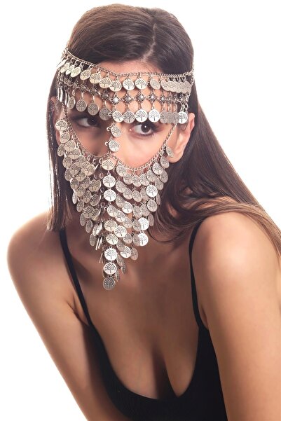 LABALABA Kadın Antik Gümüş Kaplama Hayat Ağacı Charm Detaylı Ayarlanabilir El Yapımı Peçe