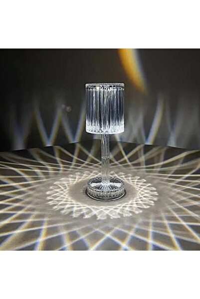 gaman 222 Masa Lambası Kristal Led Gece Lambası Sese Duyarlı Ritimli Bluetoot...