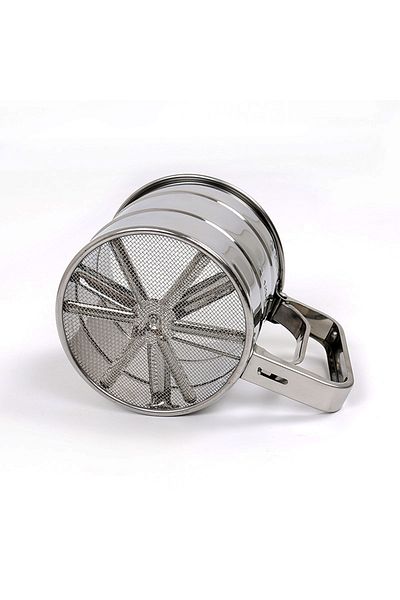 morlimon Stainless Steel Sleeve Flour Sieve 250gr Capacity