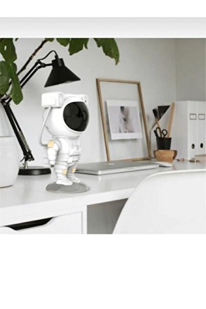 Deco Elit Projektör Astronot Işıklı Galaksi Yıldız Samanyolu Projeksiyon Gece Lambası