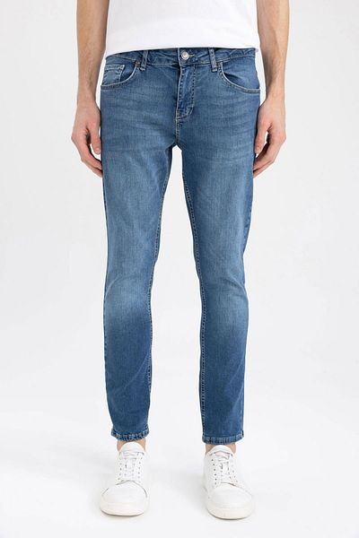DeFacto Τζιν παντελόνι Carlo Skinny Fit Normal Waist Slim Leg