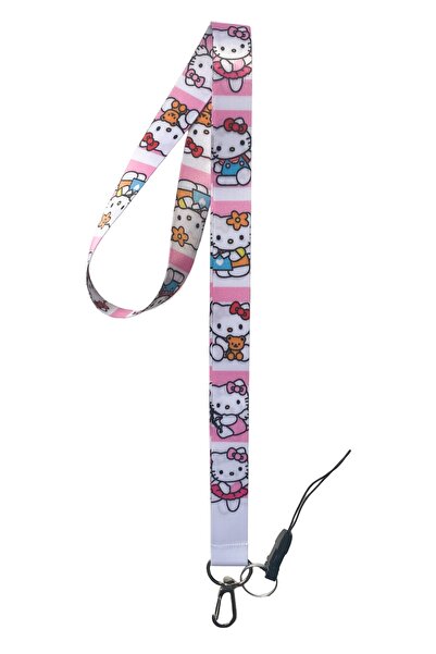 neptünstore Snur pentru gât și suport pentru telefon Hello Kitty