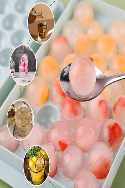 MasterCar Pink 33 Compartment Drop Ice Mold| Drop Model Large Size Ice Mold Storage Container with Lid