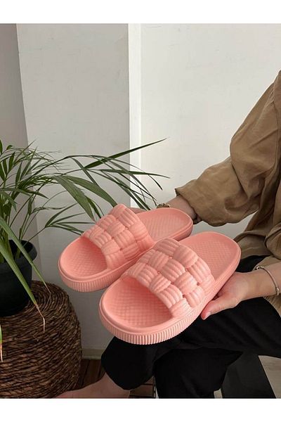 Behtah Kundura Unisex Ανδρικές πολυτελείς ελαφριές και ψηλές αντιολισθητικές παντόφλες μπάνιου στην παραλία με φαρδιά εφαρμογή