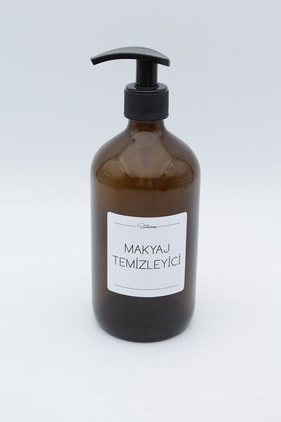 zezedesing Μπουκάλι ντεμακιγιάζ Amber Glass 500ml