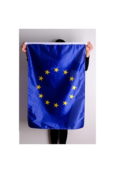 ZC Bayrak Avrupa Birliği Gönder Bayrağı Raşel Kumaş Dijital Baskı