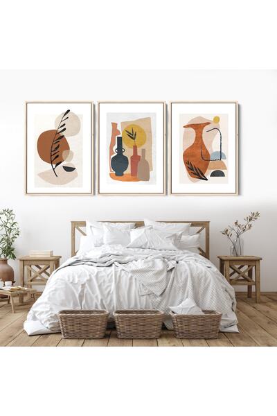 Gepetto Wood Ahşap 3'lü Bohem Tablo