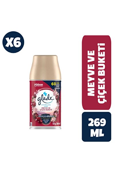 Glade Otomatik Oda Sprey Meyve & Çiçek Buketi Yedek 6 X 269 Ml