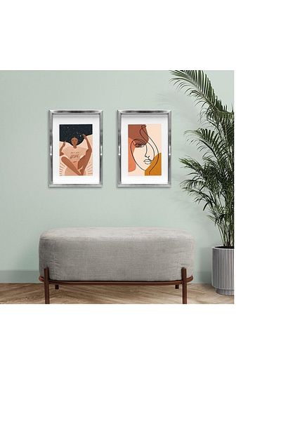 Senden Hediye 30X40Cm Wall Frame - Set of 2 - Adhesive, Non-Leaving Traces and Stains