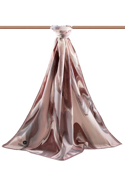 Vissona Γυναικεία Luxury Medina Silk Shawl Powder-9