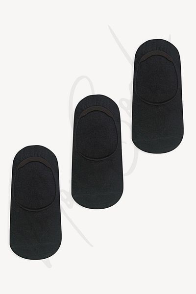 Mono Socks Чифт от 3 черни балерини