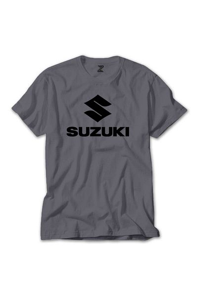 Z zepplin Μαύρο γκρι μπλουζάκι με λογότυπο Suzuki