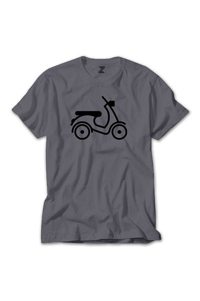 Z zepplin Γκρι μπλουζάκι Vespa Scotter Silhouette