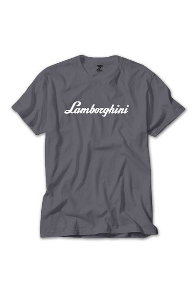 Z zepplin Lamborghini Text Grey T-Shirt