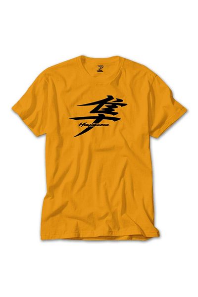 Z zepplin Κίτρινο T-shirt με κείμενο λογότυπου Hayabusa