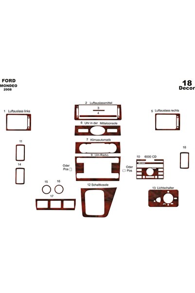 meriç cockpit design ميريتش ®   فورد مونديو توربيدو أمامي مطلي بالماهوجني 18 ...
