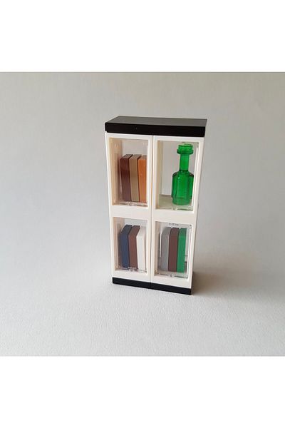 LEGO Original Accessory Moc Custom Minifigure City City Modular Building Building Glass Cabinet