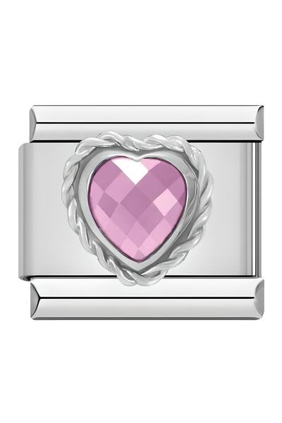 RoseCo00 Steel Italian Charm Bracelet Charm