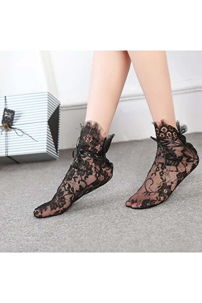 ŞAHPERA BUTİK Чорапи с дантела Zarina