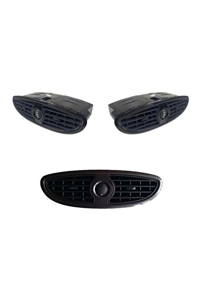 ZETOTO Clio 3 Kasa Torpido Orta Havalandırma Izgarası Siyah Renk 7701208584